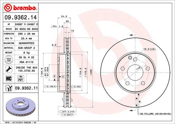 AP 24897 E - Disque de frein cwaw.fr