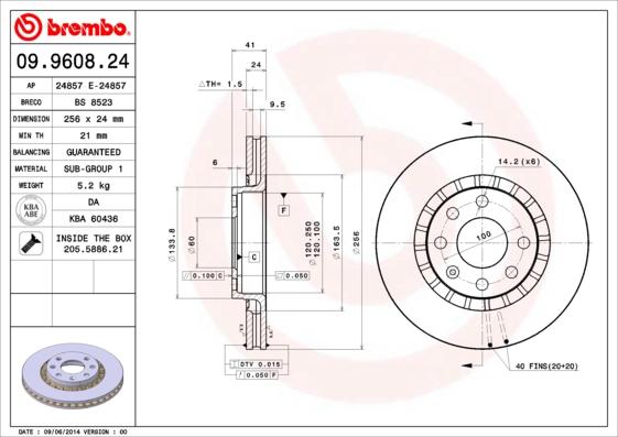 AP 24857 E - Disque de frein cwaw.fr