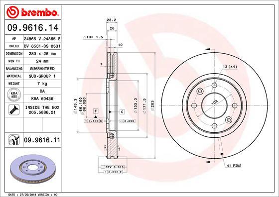 AP 24865 E - Disque de frein cwaw.fr