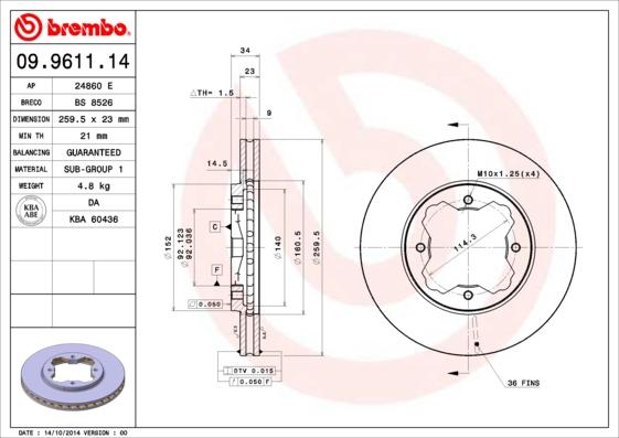 AP 24860 E - Disque de frein cwaw.fr