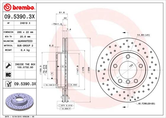 AP 24819 X - Disque de frein cwaw.fr