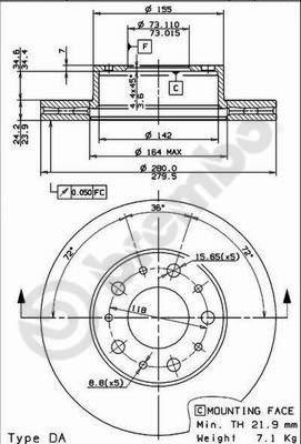 AP 24813 - Disque de frein cwaw.fr