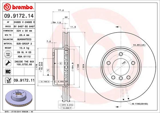 AP 24885 E - Disque de frein cwaw.fr