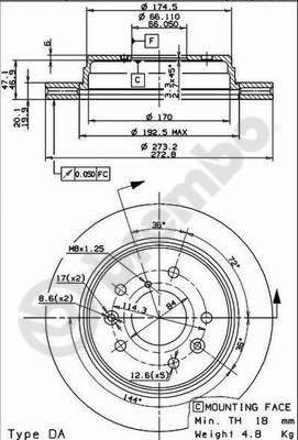 Delphi BG2674 - Disque de frein cwaw.fr