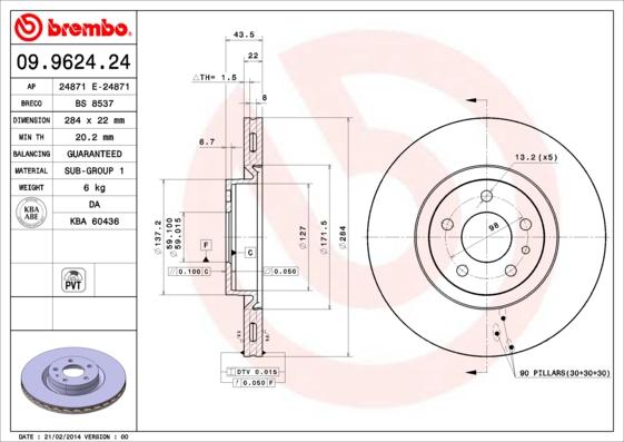 AP 24871 E - Disque de frein cwaw.fr