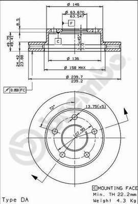 AP 24332 - Disque de frein cwaw.fr