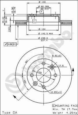 AP 24285 - Disque de frein cwaw.fr