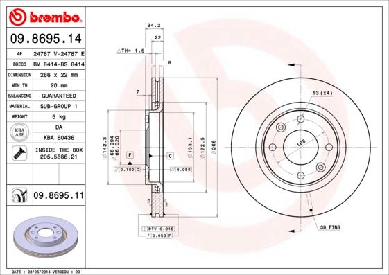 AP 24787 E - Disque de frein cwaw.fr