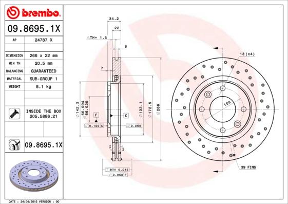 AP 24787 X - Disque de frein cwaw.fr