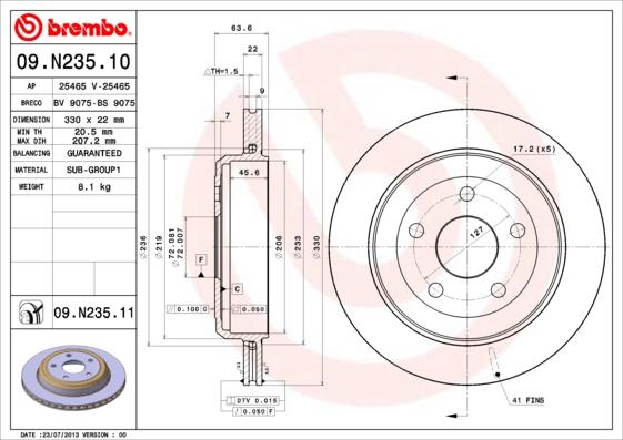 AP 25465 V - Disque de frein cwaw.fr