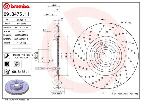 AP 25489 V - Disque de frein cwaw.fr