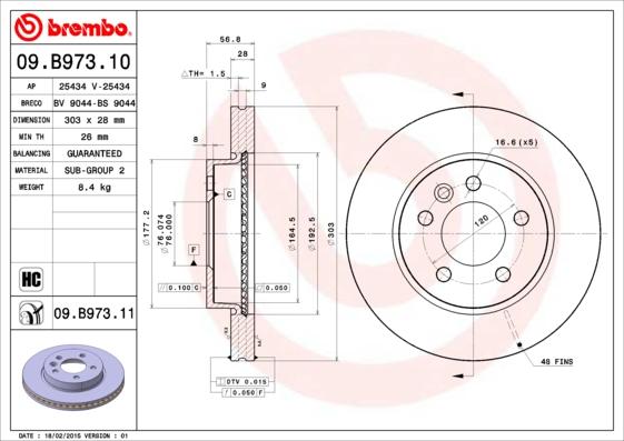 AP 25434 V - Disque de frein cwaw.fr