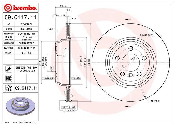 AP 25438 V - Disque de frein cwaw.fr