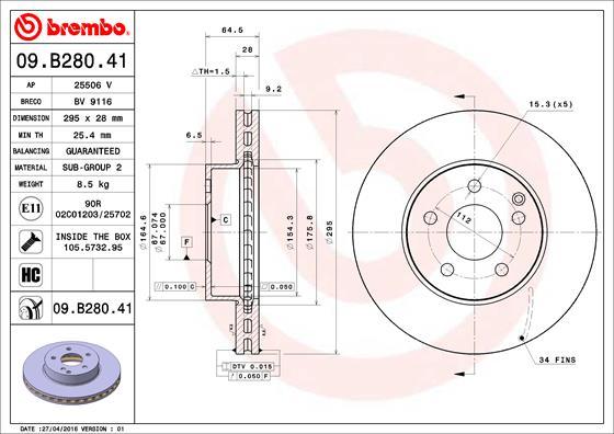 AP 25506 V - Disque de frein cwaw.fr