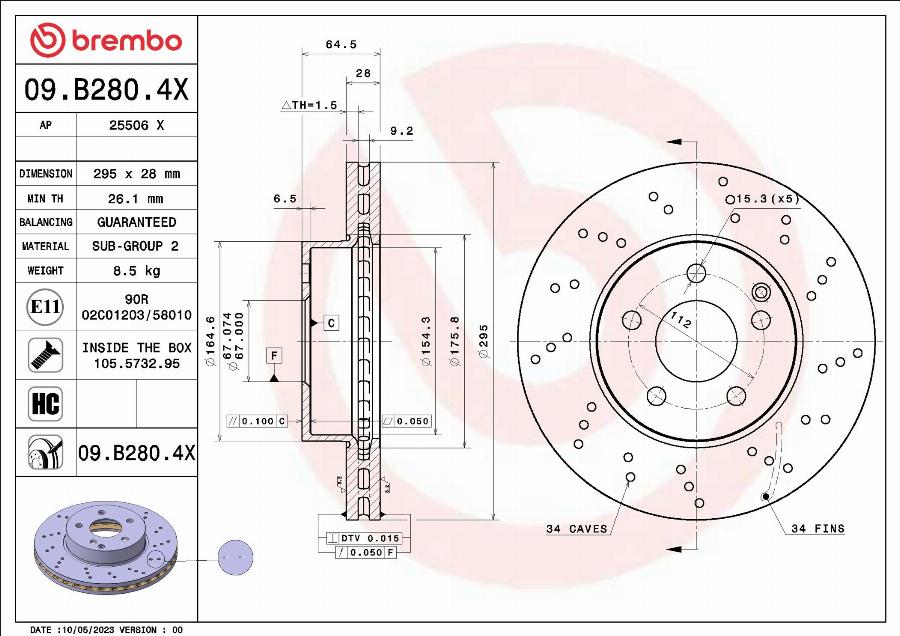 AP 25506 X - Disque de frein cwaw.fr