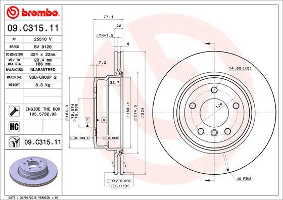 AP 25510 V - Disque de frein cwaw.fr