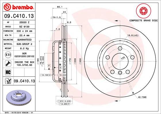 AP 25520 Z - Disque de frein cwaw.fr