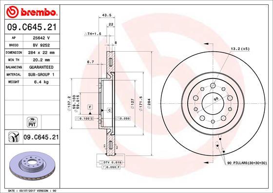 AP 25642 V - Disque de frein cwaw.fr