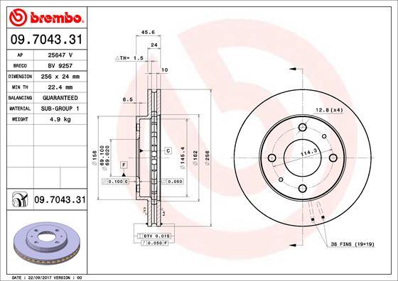 AP 25647 V - Disque de frein cwaw.fr