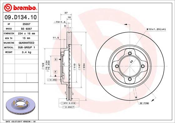 AP 25657 - Disque de frein cwaw.fr