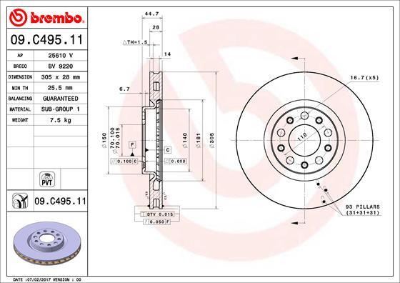 AP 25610 V - Disque de frein cwaw.fr