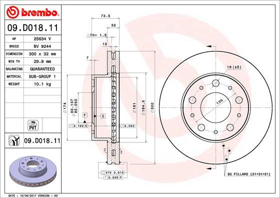 AP 25634 V - Disque de frein cwaw.fr