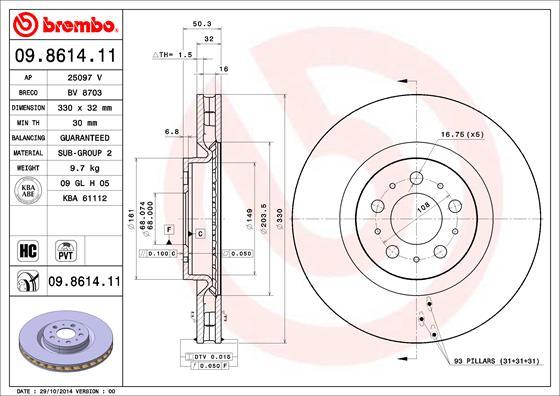 AP 25097 V - Disque de frein cwaw.fr