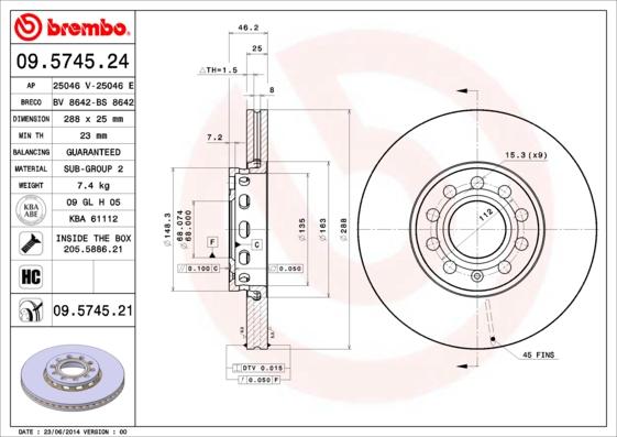 AP 25046 E - Disque de frein cwaw.fr