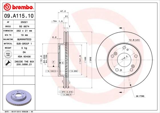 AP 25021 - Disque de frein cwaw.fr