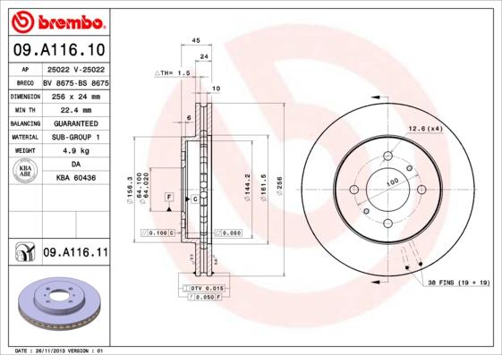 AP 25022 V - Disque de frein cwaw.fr