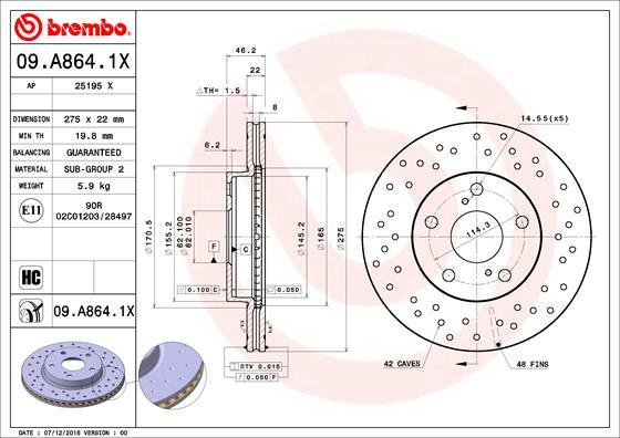 AP 25195 X - Disque de frein cwaw.fr