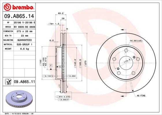 AP 25196 E - Disque de frein cwaw.fr