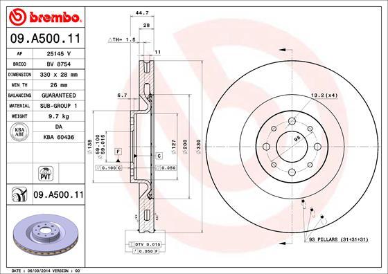 AP 25145 V - Disque de frein cwaw.fr