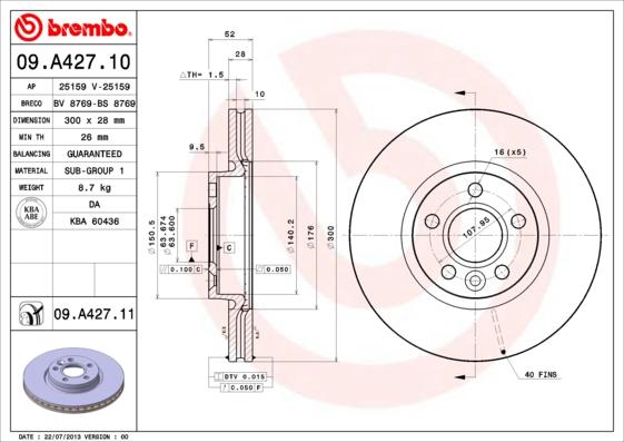 AP 25159 V - Disque de frein cwaw.fr