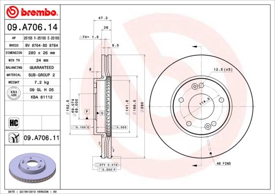 AP 25155 E - Disque de frein cwaw.fr