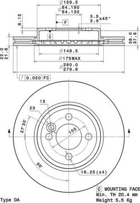 Textar 98200 1584 0 1 - Disque de frein cwaw.fr