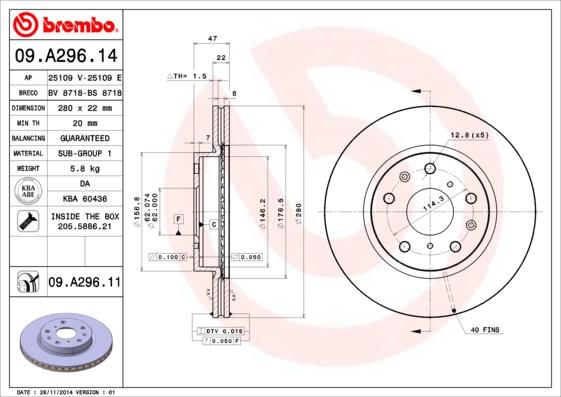 AP 25109 E - Disque de frein cwaw.fr