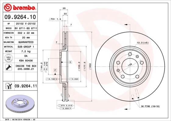 AP 25102 - Disque de frein cwaw.fr