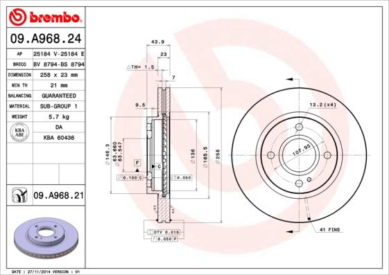 AP 25184 E - Disque de frein cwaw.fr