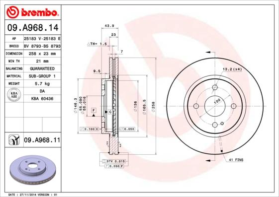 AP 25183 E - Disque de frein cwaw.fr