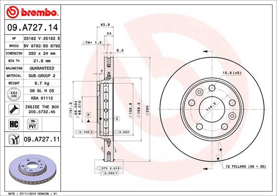 AP 25182 E - Disque de frein cwaw.fr