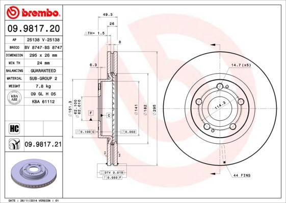 AP 25138 - Disque de frein cwaw.fr