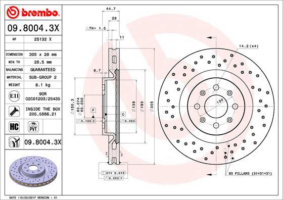 AP 25132 X - Disque de frein cwaw.fr