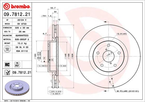 AP 25124 V - Disque de frein cwaw.fr