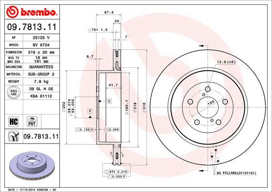 AP 25125 V - Disque de frein cwaw.fr