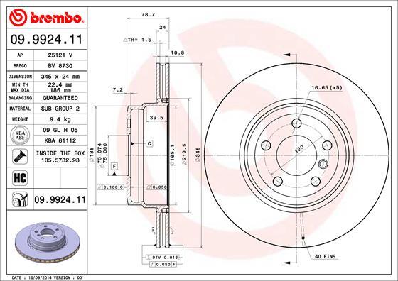 AP 25121 V - Disque de frein cwaw.fr