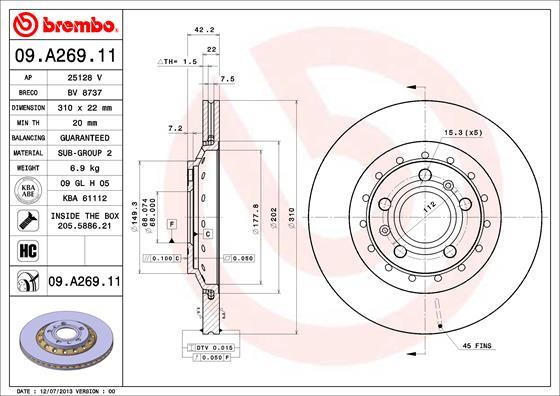 AP 25128 V - Disque de frein cwaw.fr