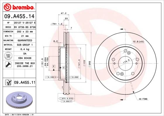 AP 25127 E - Disque de frein cwaw.fr