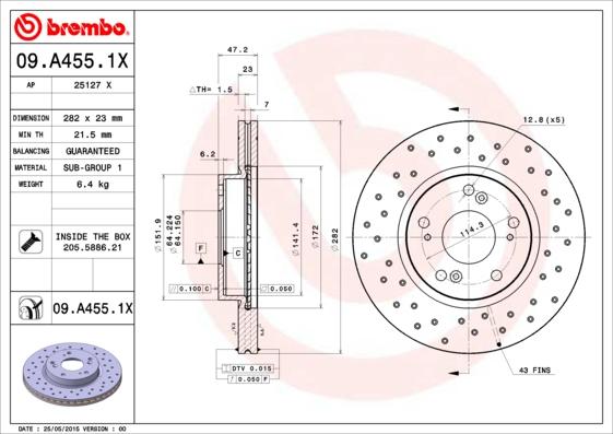 AP 25127 X - Disque de frein cwaw.fr