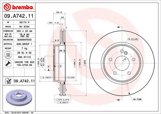 AP 25174 V - Disque de frein cwaw.fr